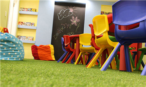 兒童安全地面人造草坪系統